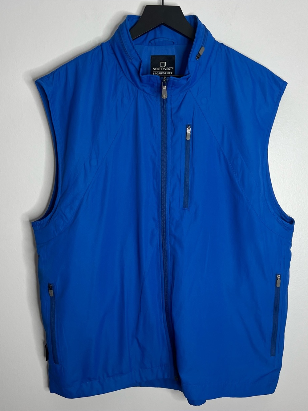 SCOTTeVEST Tropiformer Vest Mens Large Blue Travel